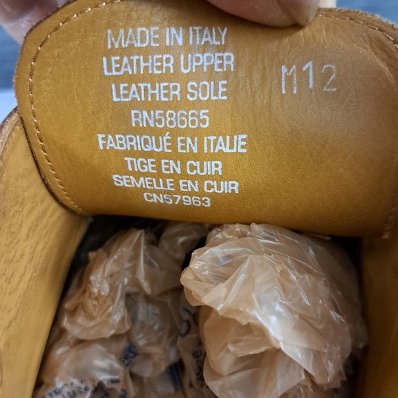 Broletto Men's Brown Leather Lace Up Oxford Derby Shoes Size 12 M Made in Italy - Picture 10 of 14